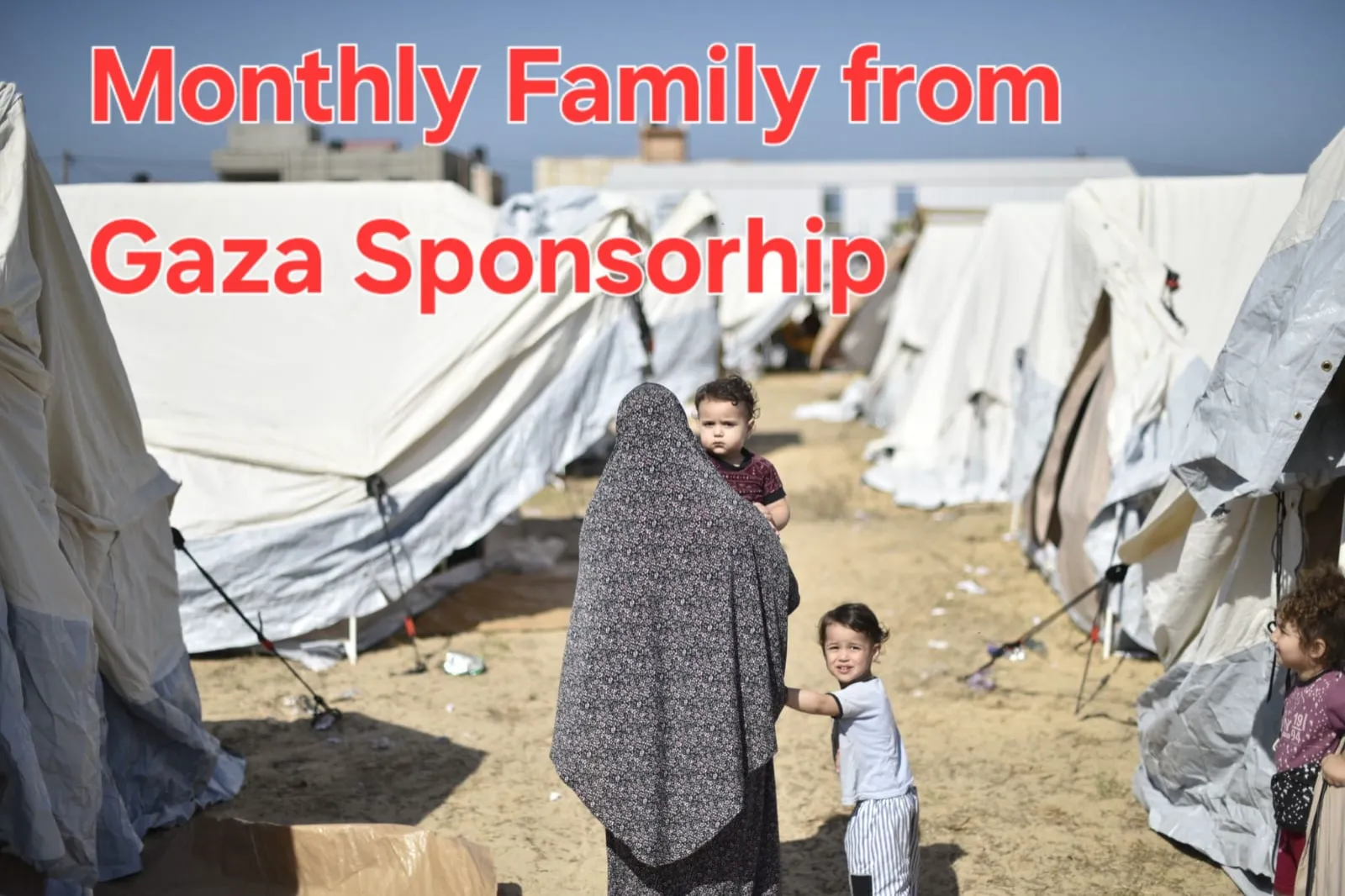 Monthly Family from Gaza Sponsorhip